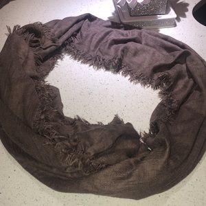 Aritzia scarf brown shawl winter soft